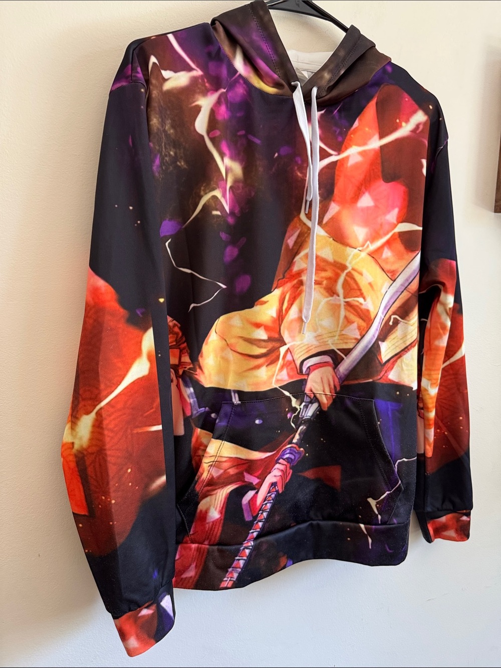 Demon Slayer: Kimetsu no Yaiba. Graphic Print Men's Hoodie Sweats